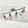 BARIPADA Ceiling Light anthracite, chrome, 4-light sources