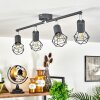 BARIPADA Ceiling Light anthracite, chrome, 4-light sources