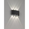 Fischer-Honsel BERLIN Outdoor Wall Light LED black, 6-light sources