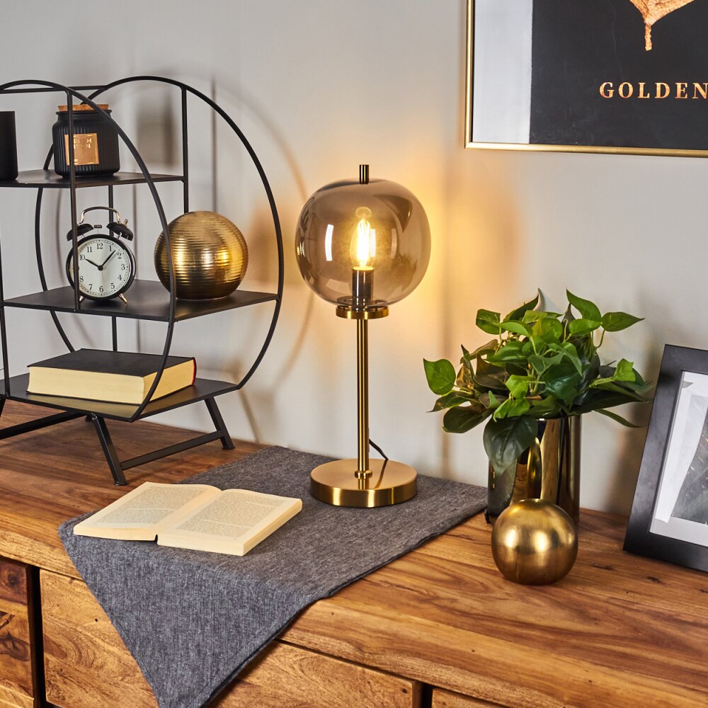 VERBANIA Table lamp brass, 1-light source