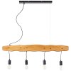 Brilliant-Leuchten BAKER Pendant Light Light wood, black, 4-light sources