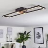 HYACINTHE Ceiling Light LED chrome, black, 1-light source