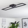 HYACINTHE Ceiling Light LED chrome, black, 1-light source