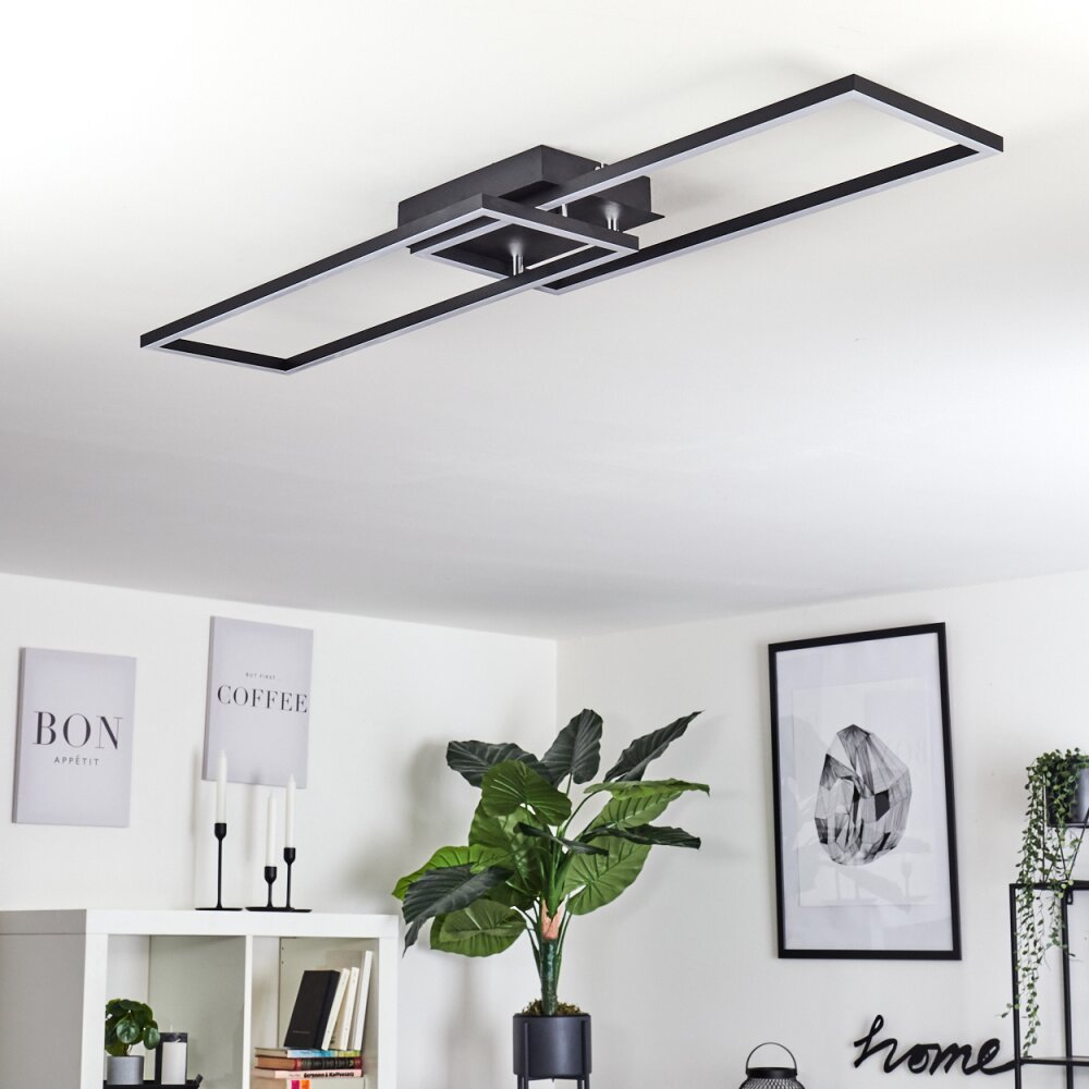 HYACINTHE Ceiling Light LED black, white, 1-light source
