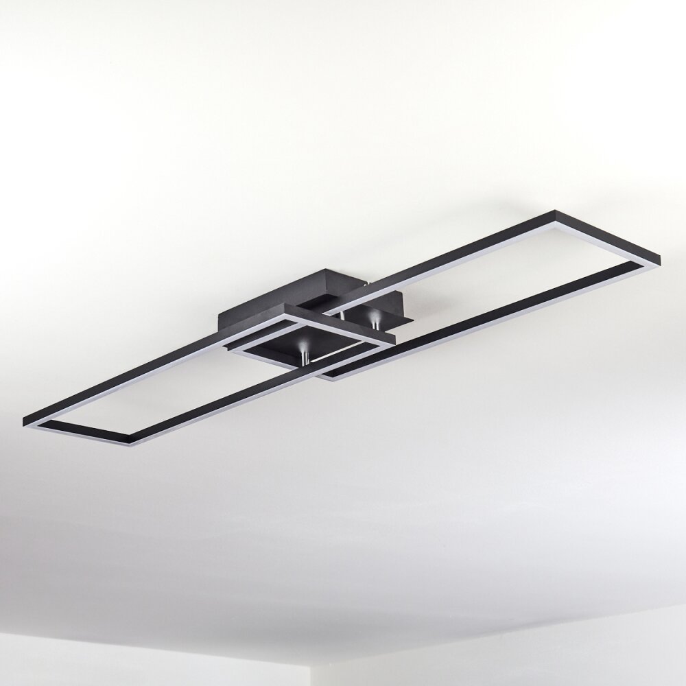 HYACINTHE Ceiling Light LED black, white, 1-light source