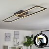 HYACINTHE Ceiling Light LED chrome, black, 1-light source