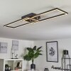 HYACINTHE Ceiling Light LED chrome, black, 1-light source