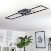 HYACINTHE Ceiling Light LED chrome, black, 1-light source