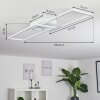 HYACINTHE Ceiling Light LED chrome, white, 1-light source