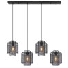 Globo AUGUSTIN Pendant Light black, 4-light sources