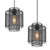 Globo AUGUSTIN Pendant Light black, 4-light sources