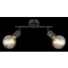 Globo OTTILIE Ceiling Light dark brown, matt nickel, 2-light sources