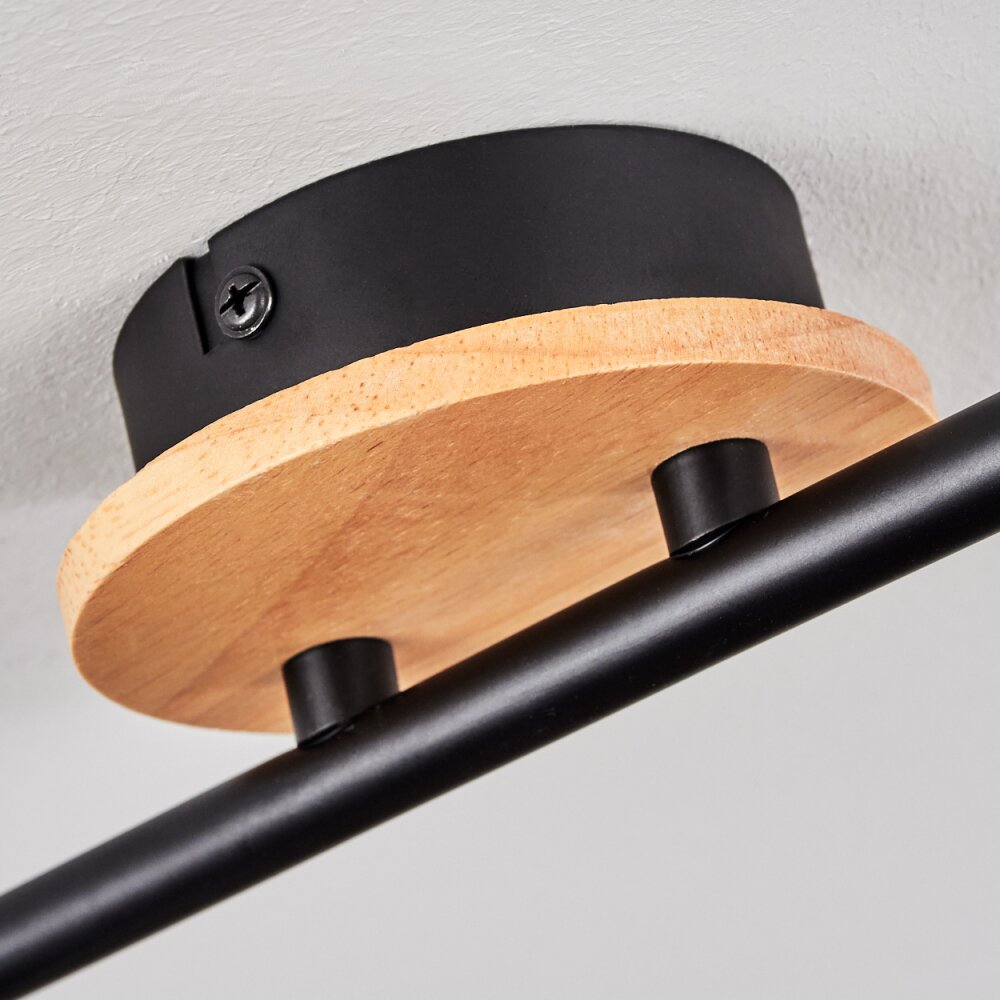 BALLIS Ceiling Light Ecru, black, 2-light sources