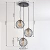 BUIHOMAU Pendant Light black, 3-light sources