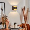 CLARENS Wall Light LED brown, white, 1-light source