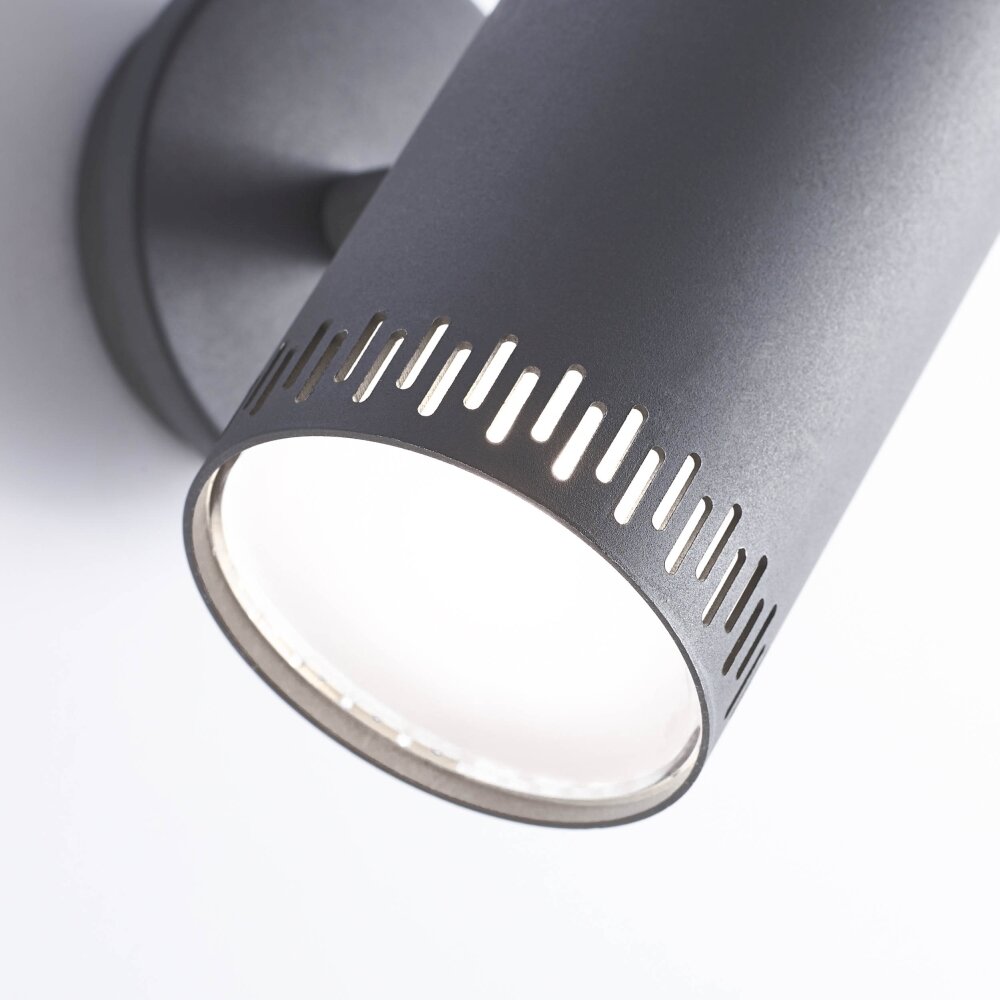 Brilliant LIVING CAVI Wall Light LED grey, 2-light sources