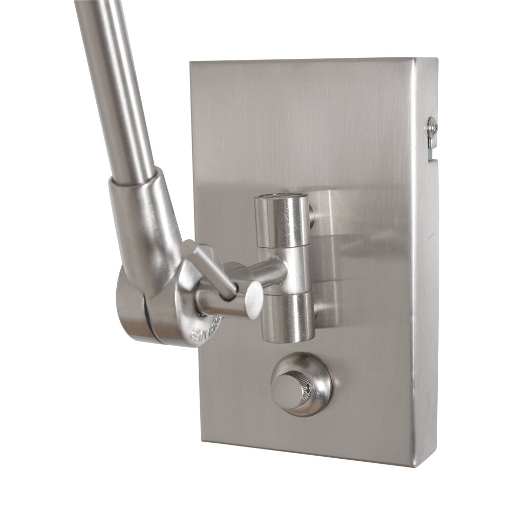 Steinhauer PRESTIGE CHIC Wall Light brushed steel, 1-light source