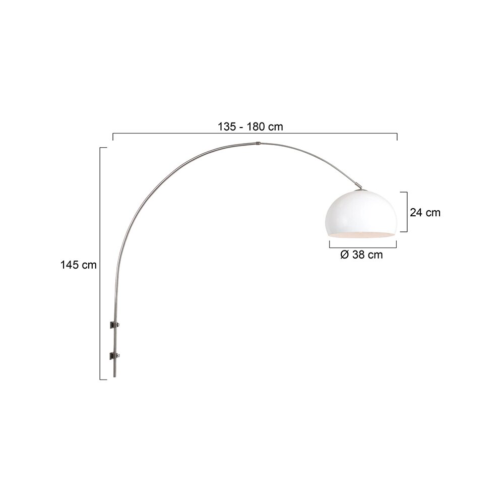 Steinhauer SPARKLED LIGHT Wall Light brushed steel, 1-light source