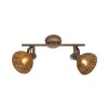 Globo CELINE Ceiling light rust-coloured, 2-light sources