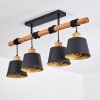 TATODERE Ceiling Light brown, black, 4-light sources