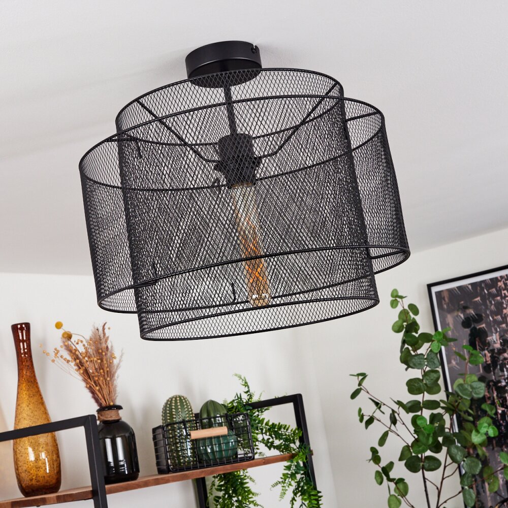AMSOLDINGEN Ceiling Light black, 1-light source