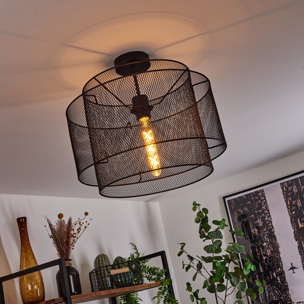 AMSOLDINGEN Ceiling Light black, 1-light source