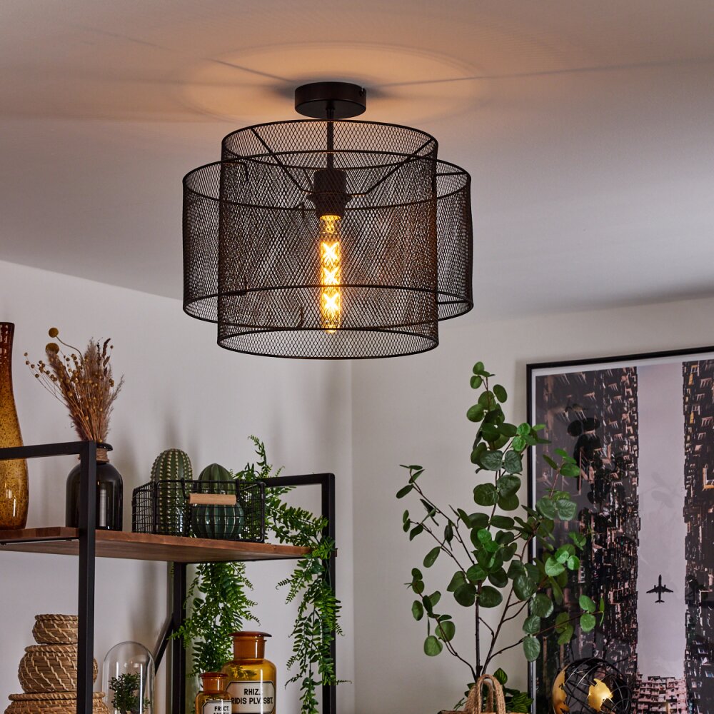 AMSOLDINGEN Ceiling Light black, 1-light source