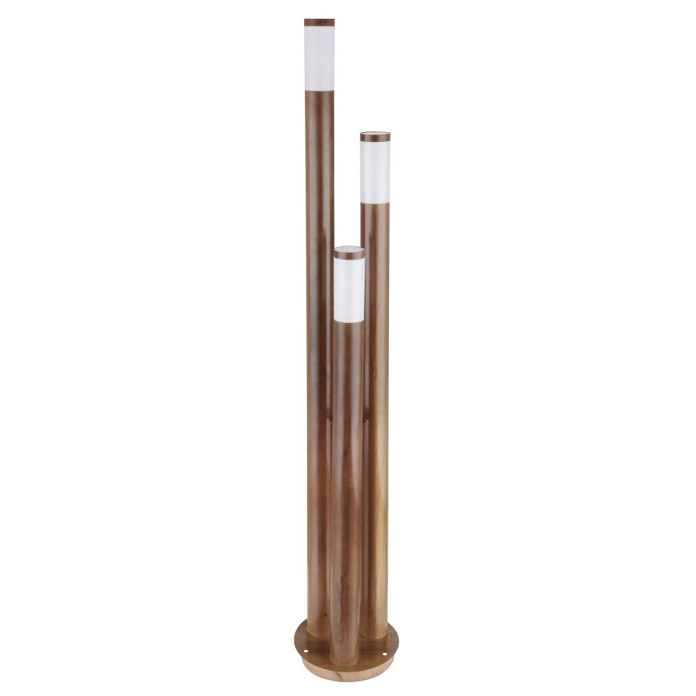 Globo BOSTON path light Dark wood, 3-light sources