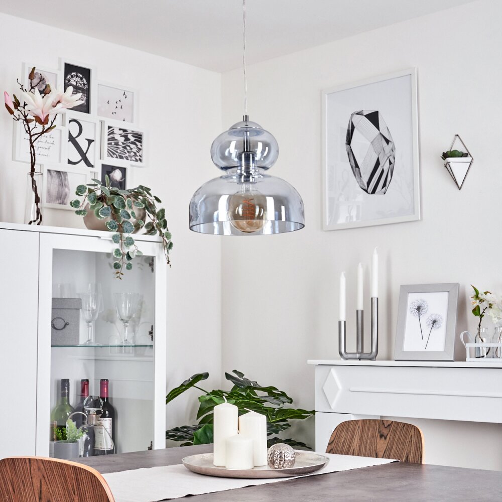 MALVAGLIA Pendant Light chrome, 1-light source
