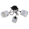 Globo GABRIELE Ceiling Light black, 3-light sources