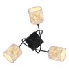 Globo GABRIELE Ceiling Light black, 3-light sources