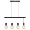 Globo OTTILIE Pendant Light dark brown, matt nickel, 4-light sources