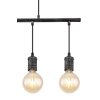 Globo OTTILIE Pendant Light dark brown, matt nickel, 4-light sources