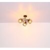 Globo AUGUSTIN Ceiling Light black, 3-light sources