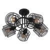 Globo AUGUSTIN Ceiling Light black, 5-light sources