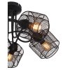 Globo AUGUSTIN Ceiling Light black, 5-light sources