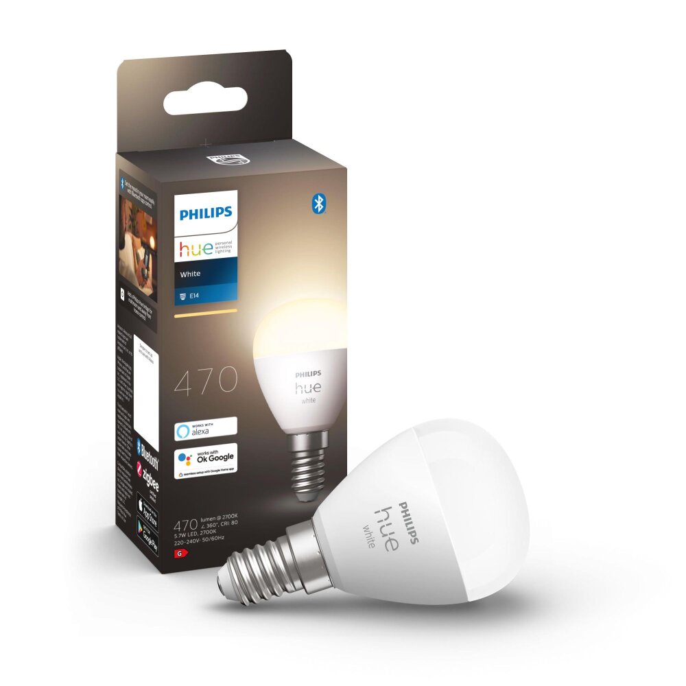 Philips Hue WHITE LED E14 5,7 Watt 2700 Kelvin 470 Lumen 8719514356696