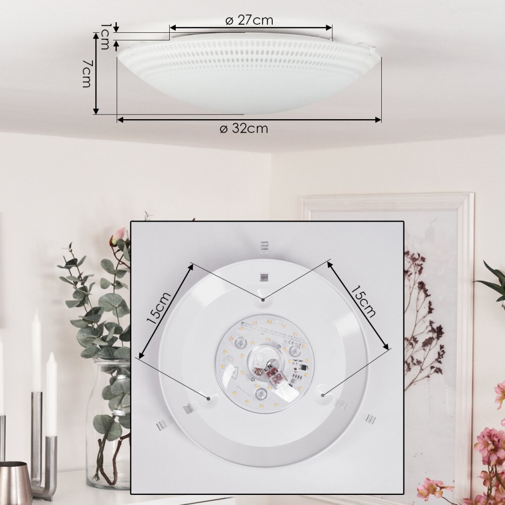 WORBEN Ceiling Light LED white, 1-light source