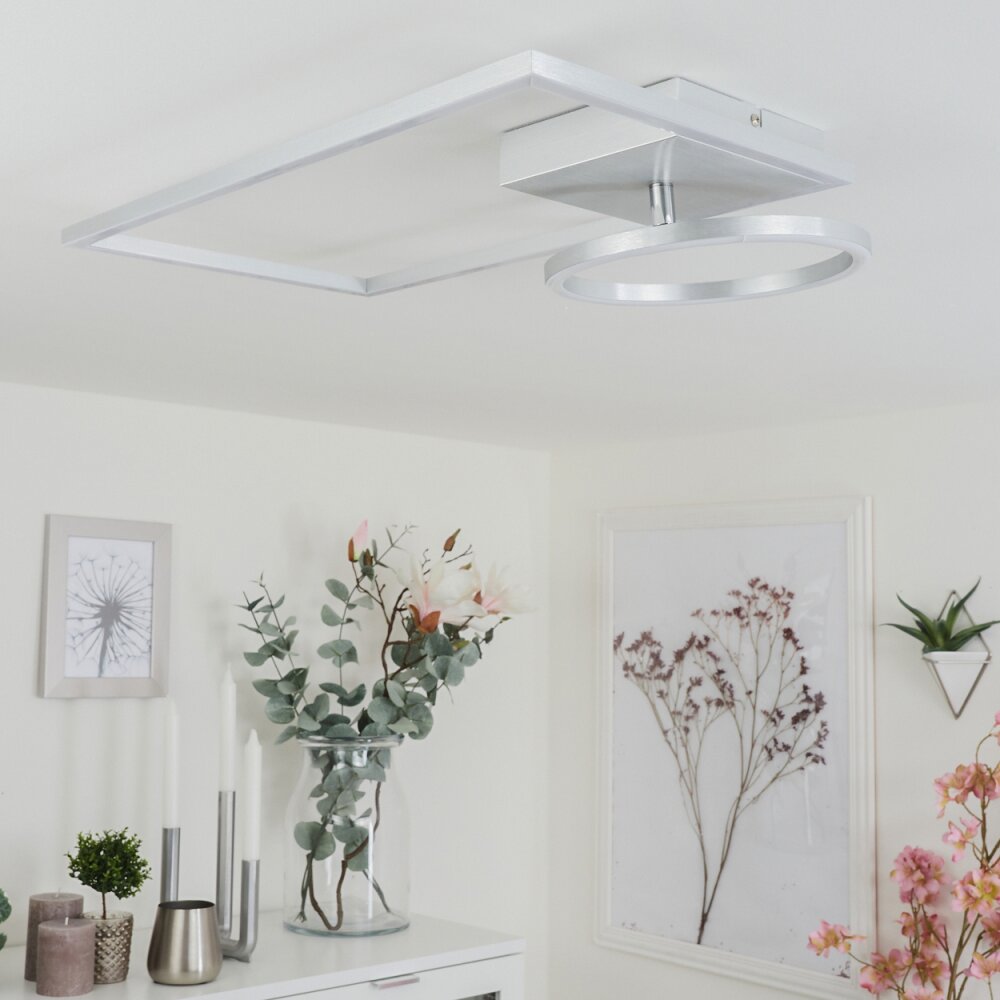 MOYA Ceiling Light LED silver, white, 1-light source