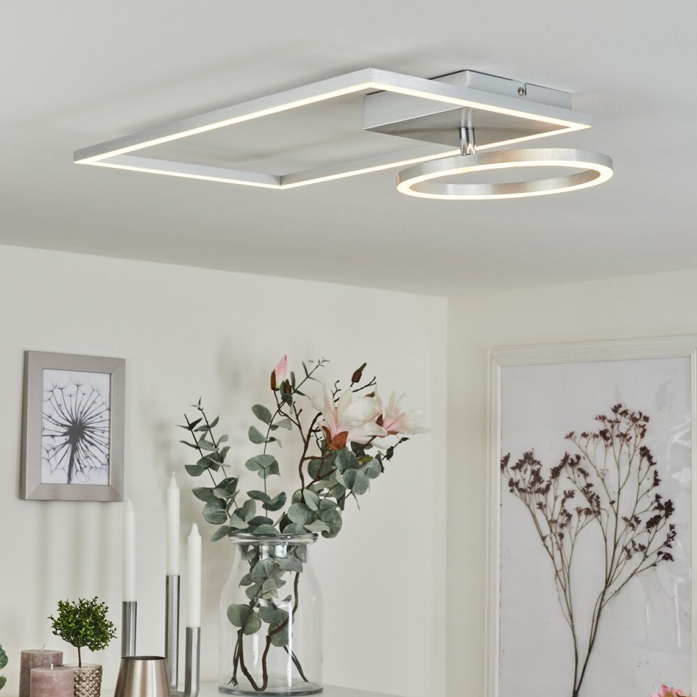 MOYA Ceiling Light LED silver, white, 1-light source