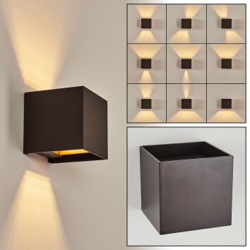 BADAJOZ Wall Light brown, 1-light source