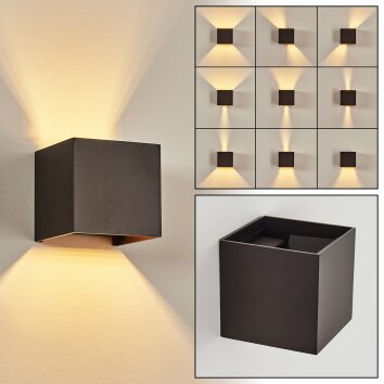 BADAJOZ Wall Light brown, 1-light source