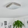 HUTTON Ceiling Light LED matt nickel, 1-light source