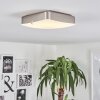 HUTTON Ceiling Light LED matt nickel, 1-light source