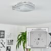 HUTTON Ceiling Light LED chrome, 1-light source