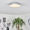 HUTTON Ceiling Light LED chrome, 1-light source