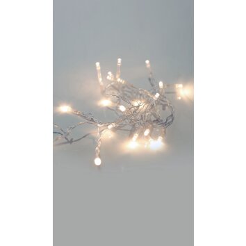 Globo rope lights LED white, 30-light sources