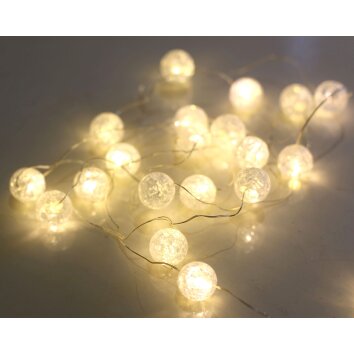 Globo rope lights LED white, 20-light sources