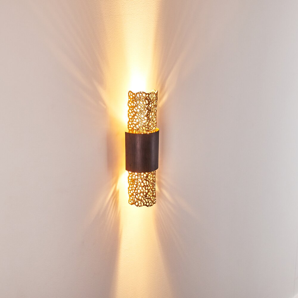 Holländer PALAZZO wall light gold, brass, 2-light sources