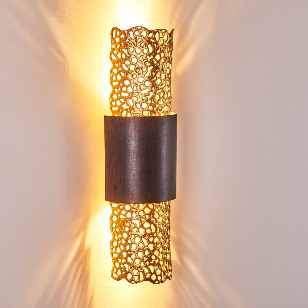 Holländer PALAZZO wall light gold, brass, 2-light sources